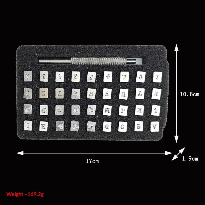 Professional Steel Alphabet Number Punch Stamp Set Sharp DIY Leathercraft Hole Engraving Tool Kit for Handcraft Enthusiasts