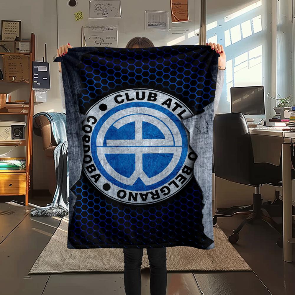 FootBall Club Print Flannel Blanket,High quality Comfortable for All Seasons,Home Decor,Warmth and Comfort,Perfect for Christmas Gifts