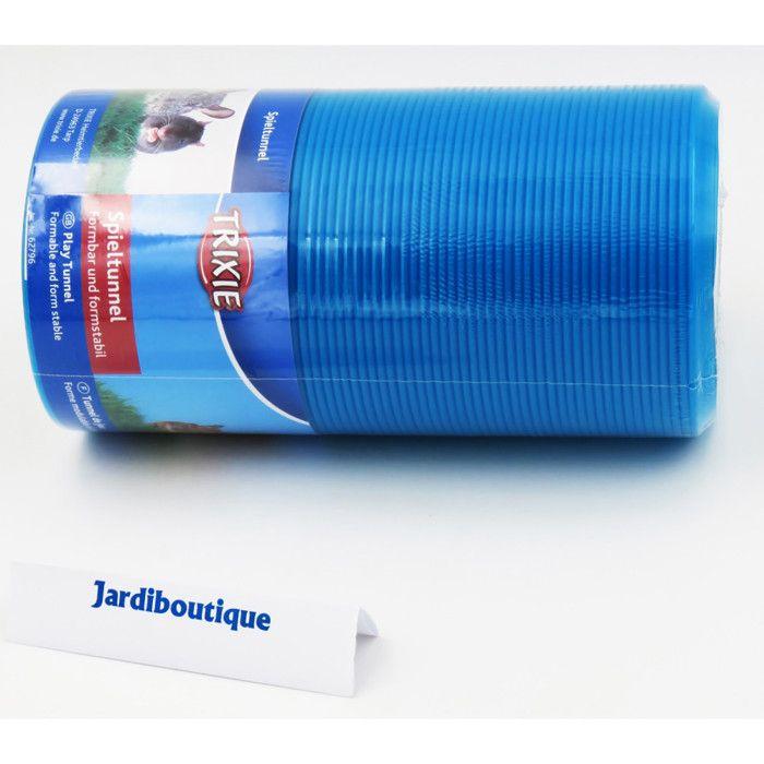 Tunnel de jeu - Trixie - Extensible - Plastique résistant à l'eau - Pour rongeurs - Mauve