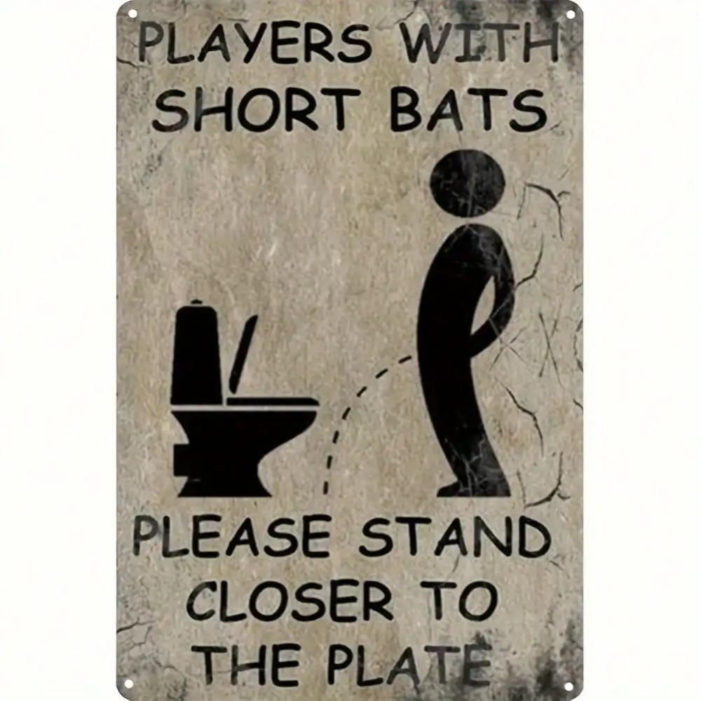 

Vintage Metal Wall Sign 8x12 Inch Rustic Decor for Bar Man Cave Bathroom 20x30cm