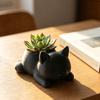 3D Printed Cat Planter Pot Lying Kitten Succulents Herb Plants Flower Pot Container for Indoor Outdoor Home Balcony Garden Decor