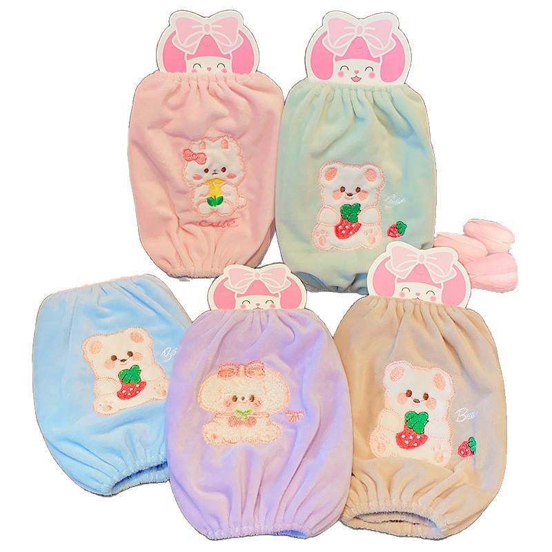 Anti-Stain Cartoon Baby Arm Sleeves for Boys & Girls - Cute, Protective, Autumn/Winter