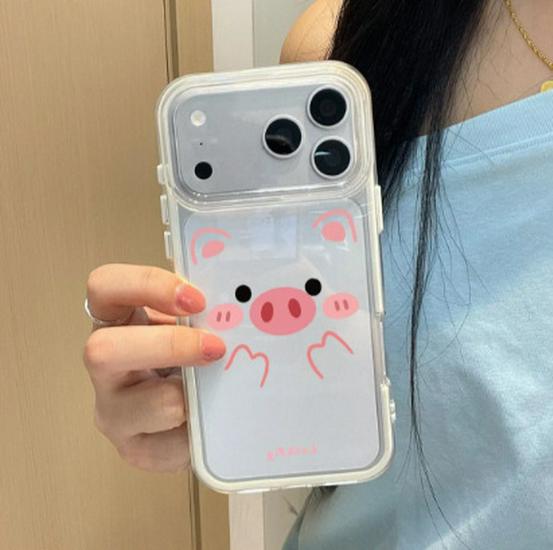 

NS Wind Powder Pig Two-in-One Soft Case for Apple iPhone Pro/Pro Max (Models 12-17) iPhone 14 Pro Max