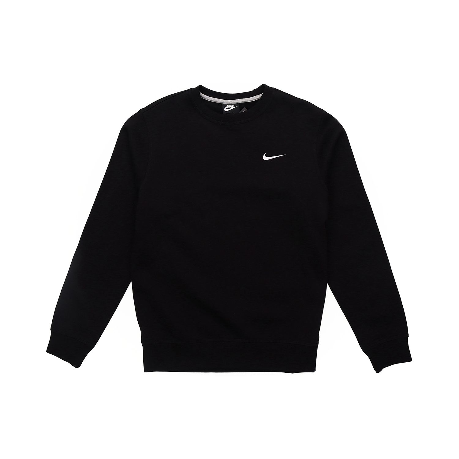 Nike Sportswear Men s Primary Fleece Crew Neck Pullover Black Regular Fit Soft Fleece Casual Everyday Athletic Wear 916609-010 S