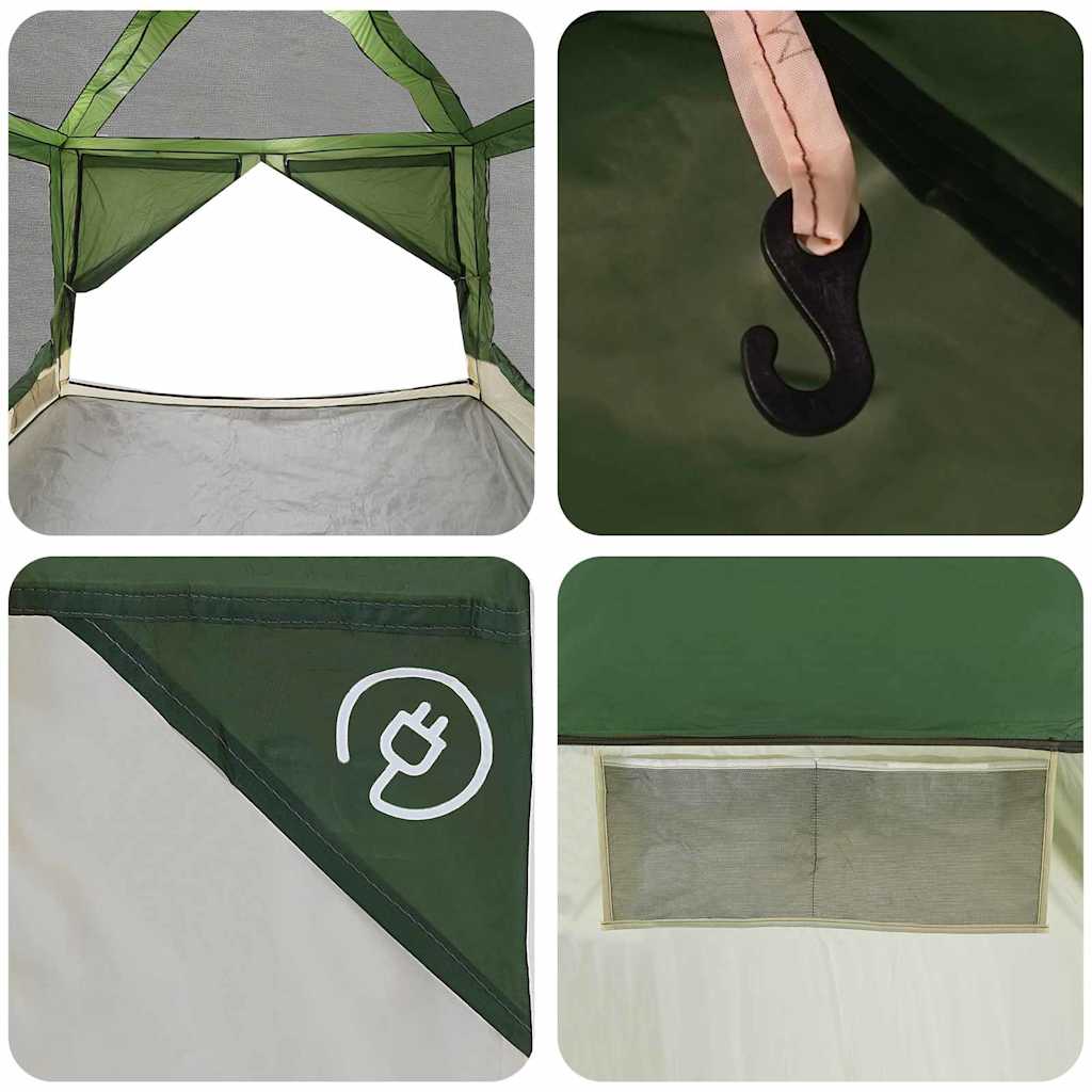 Inner Tent for 7 Persons with Roof Green and Grey 300 x 300 x 250 cm