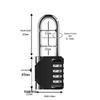 Creative Bull Head 4-Digit Zinc Alloy Password Padlock for Warehouse Gates