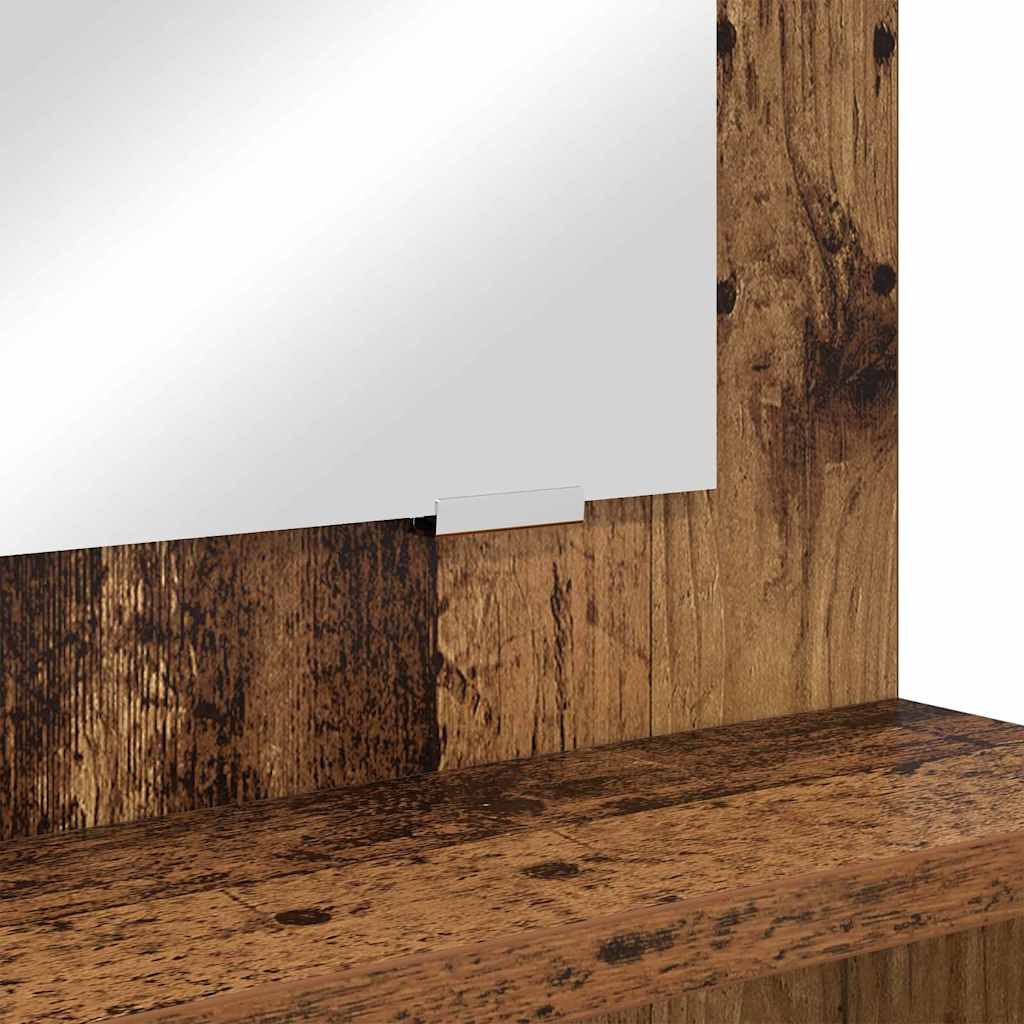 Bedroom Dressing Table Reclaimed Wood 31.5 x 15.6 x 53.1 in (L x W x H)