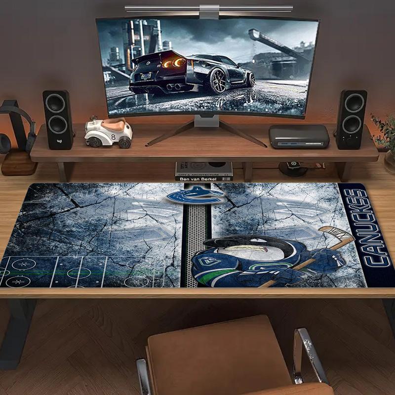 VANCOUVER CANUCKS Logo Color Mouse Pad Large Gaming Table Cushion Non-slip Laptop Tablet Big Mousepad XXL Mat Mini PC Playmat With Lock edge