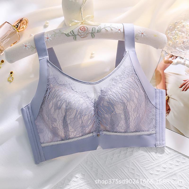 

Кружевной бюстгальтер-бандо, дышащий, тонкий, регулируемый, с большой чашкой CD 42/95 CD синий