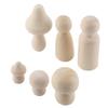 Mini DIY Wood Mushroom Crafts Unpainted Crafts Unfinished Wooden Mushroom