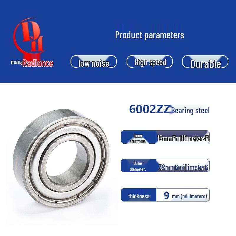 High-Precision Silent Deep Groove Ball Bearing 60 Series Z4V4 Grade with Iron Cover