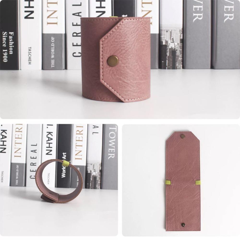 Handy Leather Wrap Wallet Money Holder Money Wallet Organizer Cash Bag Fast Cash Access Pocket Wallet розовый