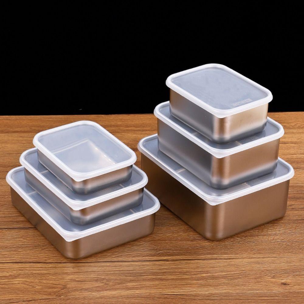 Eco-Friendly Airtight Food Container Sealed Thickened Preservation Box Leakproof Stackable Fresh-Keep Lunch Box Office