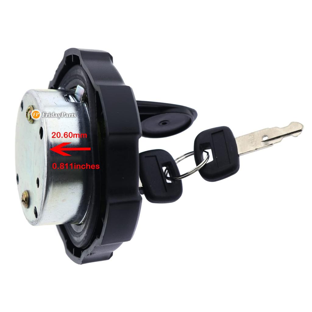 FridayParts Fuel Cap 2658575 W/Key 459A Caterpillar CAT Mini Excavator