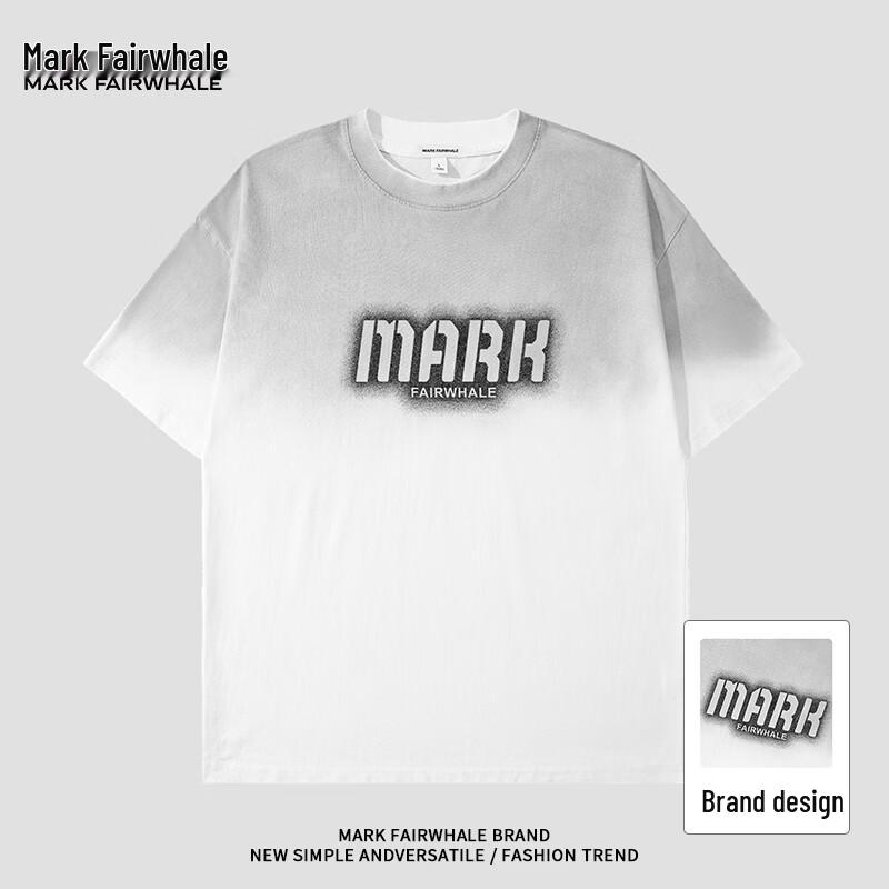 Mark Huafei Men s Gradient Print Short-Sleeve T-Shirt L