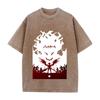 Anime Black Clover Asta Printed Tee Men Women Washed Cotton T-shirts Short Sleeve Vintage T Shirt Harajuku Male Oversized Tshirt