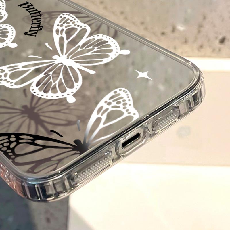 Mobile Phone Cases for iPhone 11 13 XR 15 Pro Max 12 14 Pro Max Case iPhone 16 XS Max Mirror Protective Case Mirror Exquisite Cartoon Waterproof