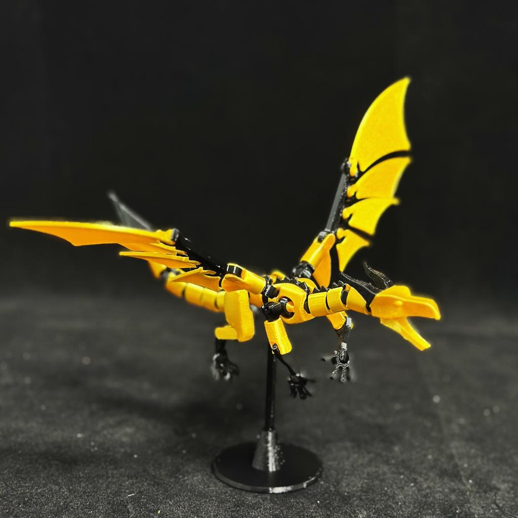 3D Printed Three Head Flying Dragon / Fire Dragon T13 Action Figures Multi-Jointed Movable Robot Nova 13 DIY Mannequin Toys