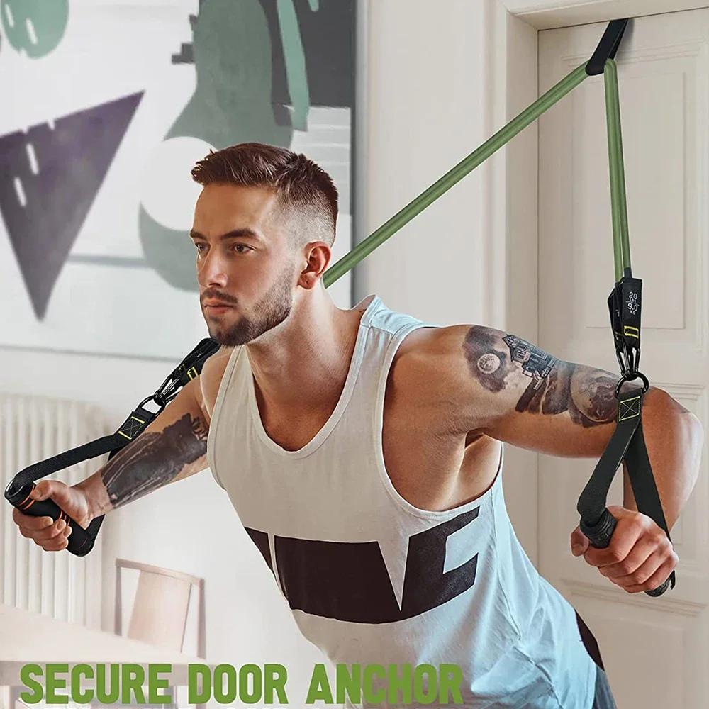 12 Stück Bodybuilding Widerstandsbänder Kollektion Elastische Trainingsbänder Unisex Muskel- und Krafttraining Fitnessbänder Fitnessstudio-Ausrüstung Praktische Anwendung