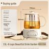 Little Bear All-Glass Multi-functional Health Kettle CN Plug (adapter Included)