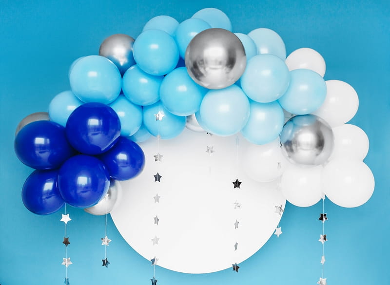 Girlanda Balonowa Niebieska  200 Cm