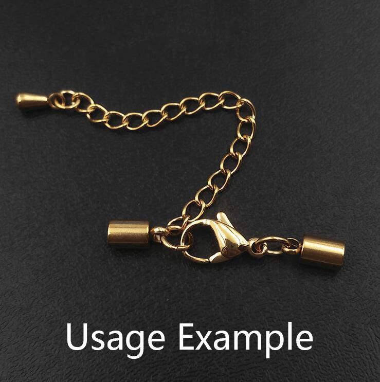 2meters Stainless Steel Extension Chain Gold Color Necklace Bracelet Supplies Chain Wholesale Accessories for Jewelry Making DIY