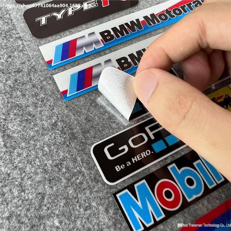 BMW Motorcycle Helmet Reflective Logo Decals for G310GS, S1000RR, 1200GS
