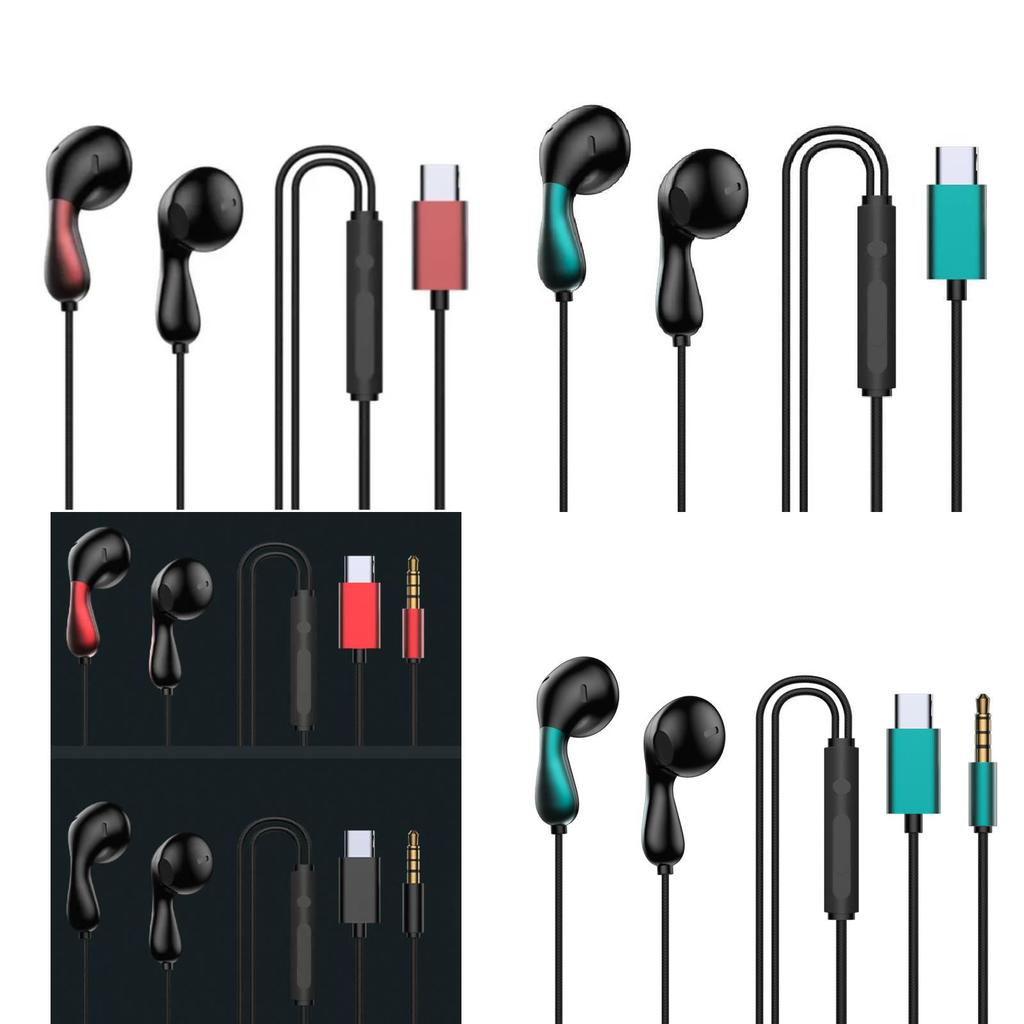 High Sensitivity Gaming Earbuds With Type C Connector For Oppo Xiaomi Vivo Huawei