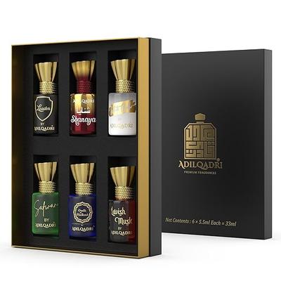 Adilqadri Assorted Luxury Alcohol Free Long Lasting Roll-On Attar Perfume Gift Set For Unisex (5.5 Ml Each)