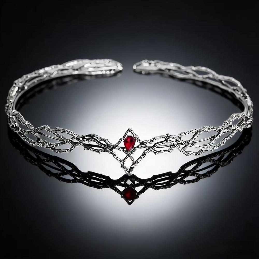 Retro Color Crown Cosplay Headwear Adjustable Headband Bridal Hair Accessories Bridal Wedding
