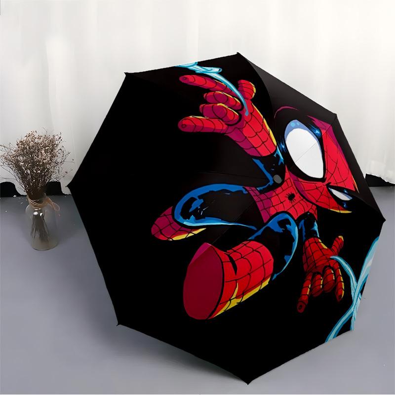 1pc Spider-Man Automatic Open/close Folding Umbrella, Compact Portable Travel Umbrella, Perfect Gift for FriendsCute Umbrella yy250812043