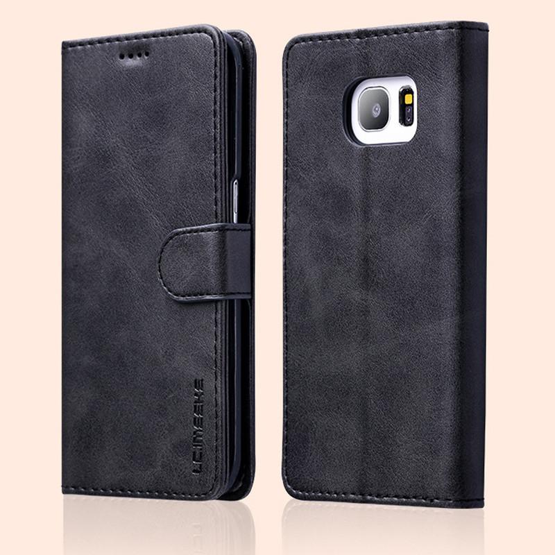 For X Iphone 6s 7 8 Plus Slim Flip Magnetic Leather Case Card Wallet Cover Stand