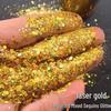 100ml Gold Glitter Nail Art Sequins Powder for Phone Case Decorations