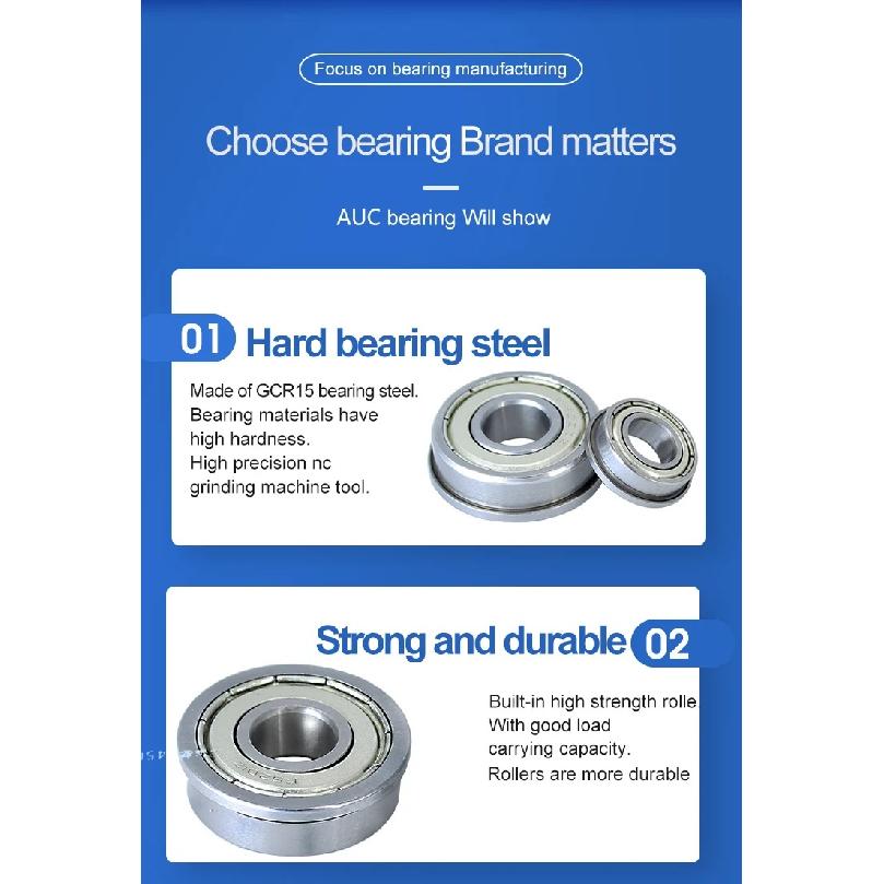 1 PC Flange bearing with flange F6000 6001 6002 6003 6004 6005 6006zz / 2RS