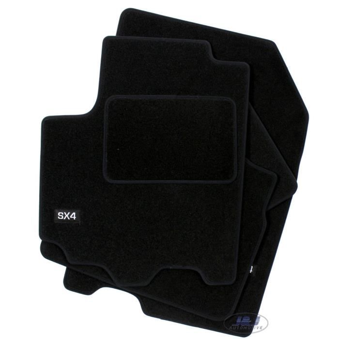 J&J AUTOMOTIVE | Logo Tapis De Sol Velours Sur Mesure Pour Suzuki SX4 S Cross 2013-2021