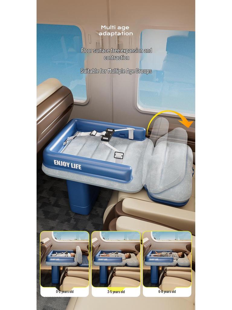 High-Speed Portable Inflatable Kids Travel Mattress for Planes and Cars