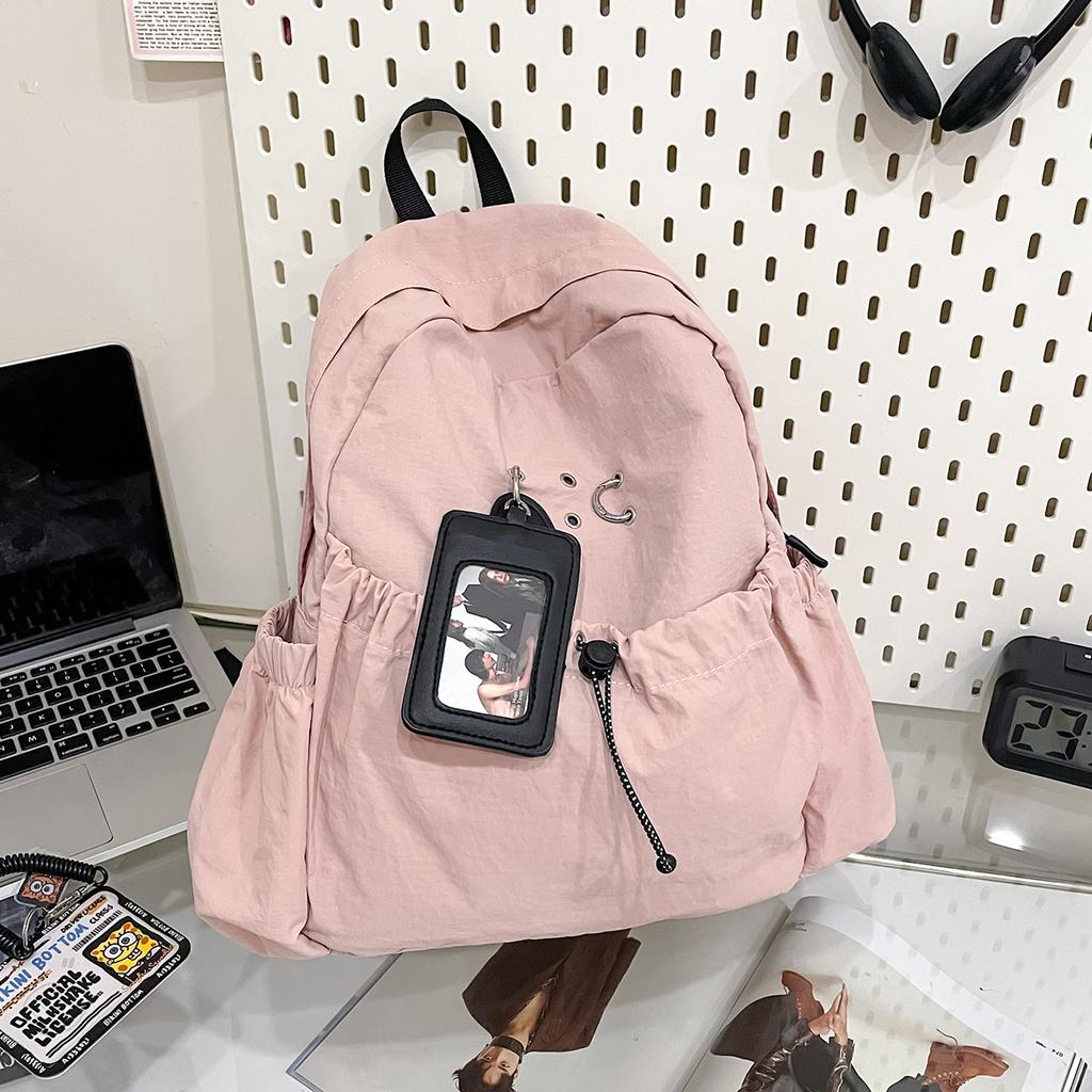 New ins design niche lightweight backpack versatile student schoolbag women's leisure simple commuter travel backpack