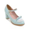 Fashion Mary Jane Shoes Women High Heels Pumps Bow Shoes Thick High Heel Casual Ladies Pumps Pink chaussures Femme Lolita Shoes 32-43