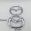 1pcs 3D for Mazda Car Front Head Hood Bonnet Emblem Rear Tail Bumper Trunk Steering Wheel Sticker Badge Decal Styling