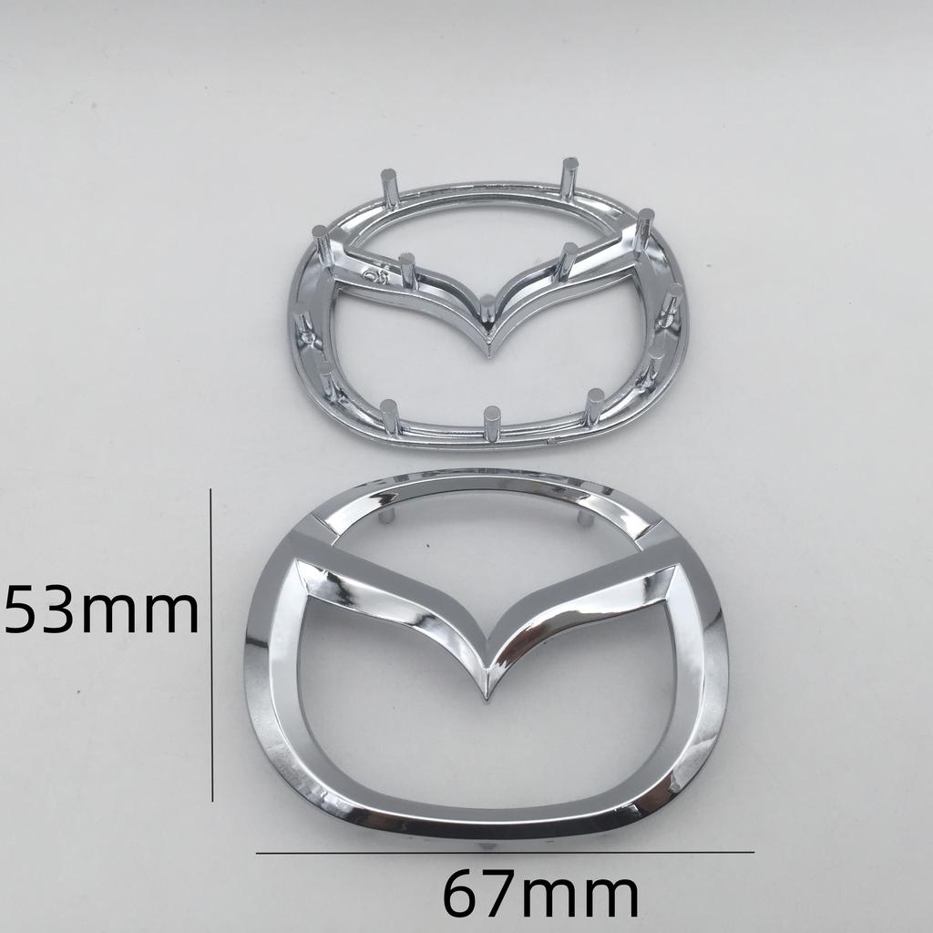 1pcs 3D for Mazda Car Front Head Hood Bonnet Emblem Rear Tail Bumper Trunk Steering Wheel Sticker Badge Decal Styling