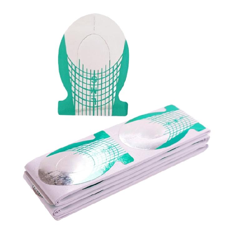 100 Pieces Nail Sculpting Forms With Strong Adhesive Nail Extension Accessory For Seamless Application At Home Or Salon