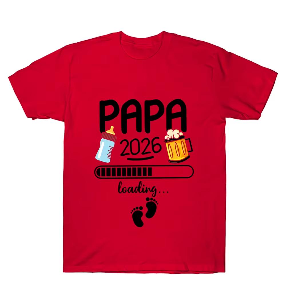 2026 Papa T Shirt Future Dad French Texts Beer Lovers Fathers Day Gift Men Clothing Soft Tshirt Papas Tshirt