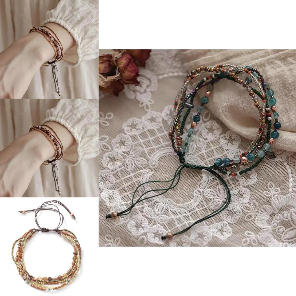 Bohemian Handcrafted Adjustable Bracelet For Women Colorful Summer Ethnic Beads