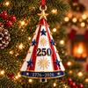 Home Wall Fireplace Ornaments Patriotic Christmas Tree Ornaments, Acrylic Holiday Pendant for Independence Day, Decorative Party Supplies Indoor