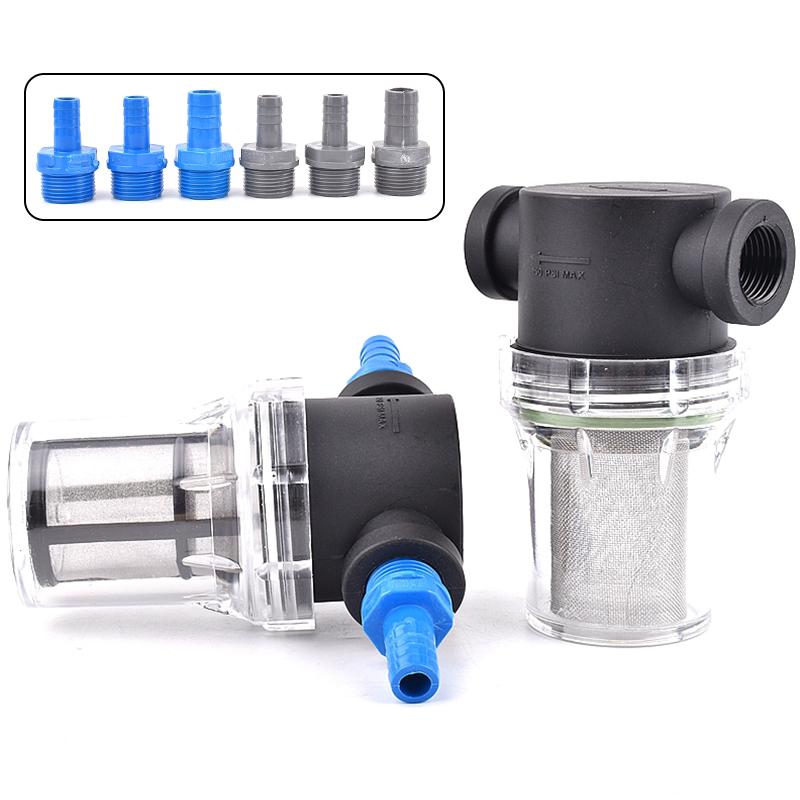 Filtre de tuyau 8~16mm Arrosage Irrigation Préfiltre 12'' Raccord de tuyau d'eau de jardin Filtre Aquarium Réservoir à poissons Pompe à eau Crépine