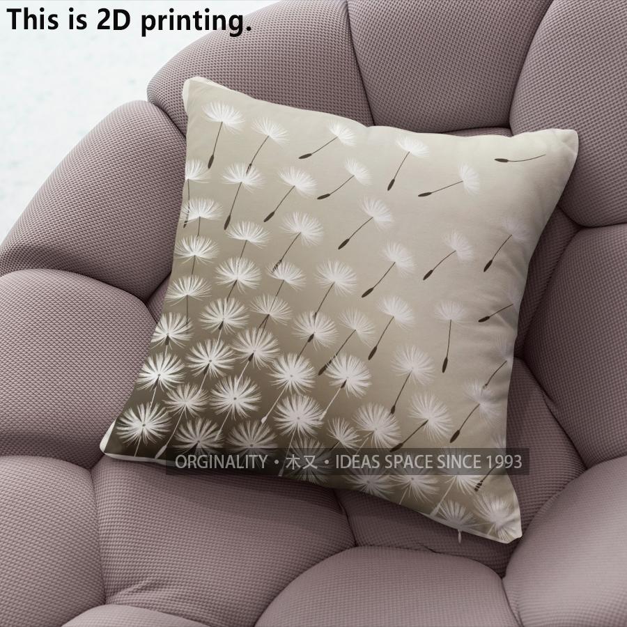 Dandelion Style Digital Print Pillow Covers Pattern Cushion Cover Suitable For Sofa Bedroom Car Pillow Cover