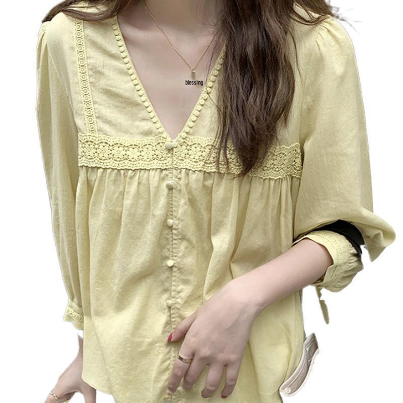 Autumn Korean Fashion Clavicle Shirt for Women