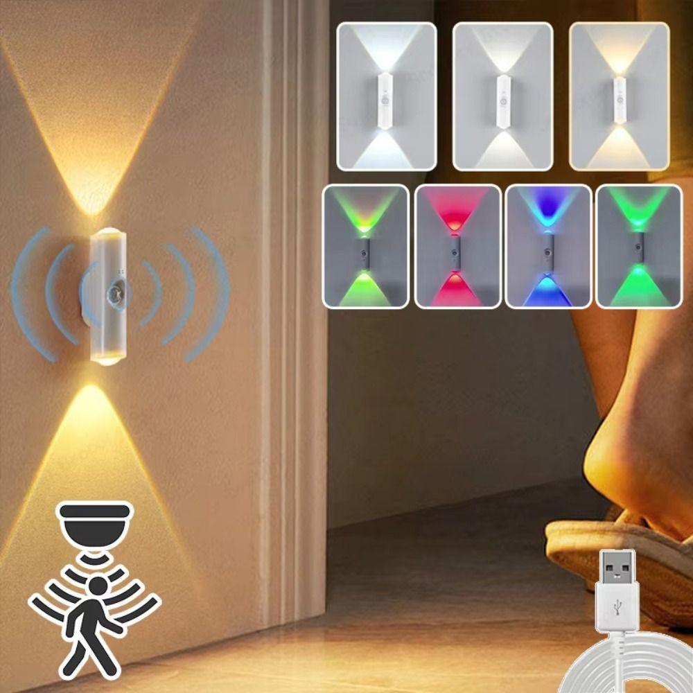 Rechargeable Wall Lamp Energy Saving Cabinet Decorative Light Fashion LED Sensor Light