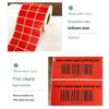 Colored Self-Adhesive Paper Stickers - Red, Yellow, Blue, Green for Barcode Printing