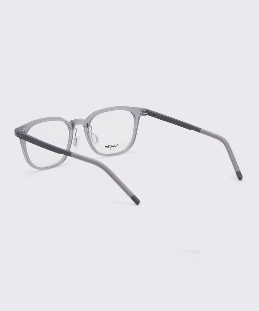 Alloaiweeo [Durastic] Drg5603 1010M Wellington Square Silicone Eyeglass Frames Gray Blue Light Lenses Selection